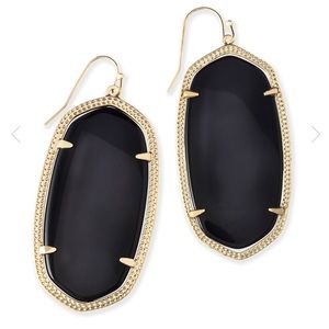 Kendra Scott Danielle earrings- Black & Gold